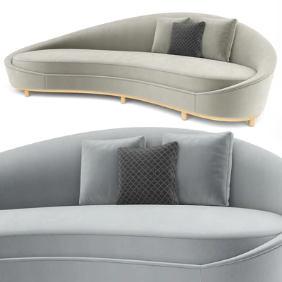 Curve Cream Sofa — Вид 1