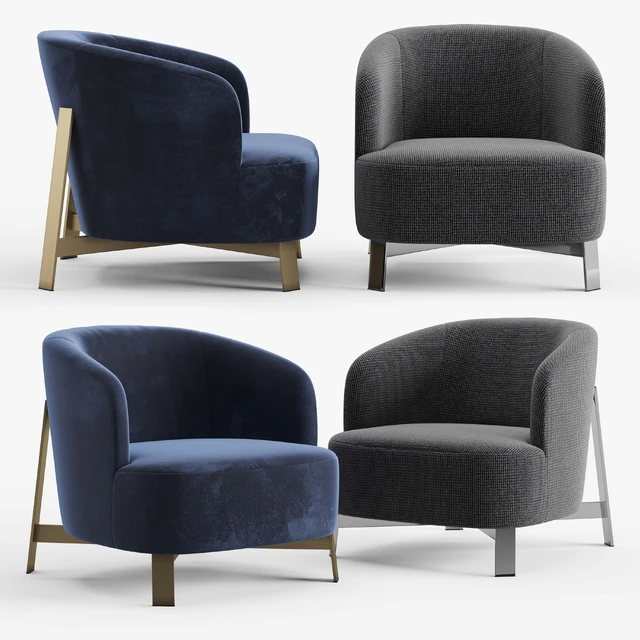 Porada Copine steel Armchair — Скачать