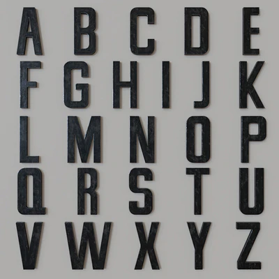 RH 1930S FRENCH SHOP METAL LETTERS — Ver 3