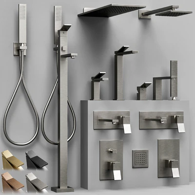 Gessi Rettangolo K bathroom faucet set — Вид 1