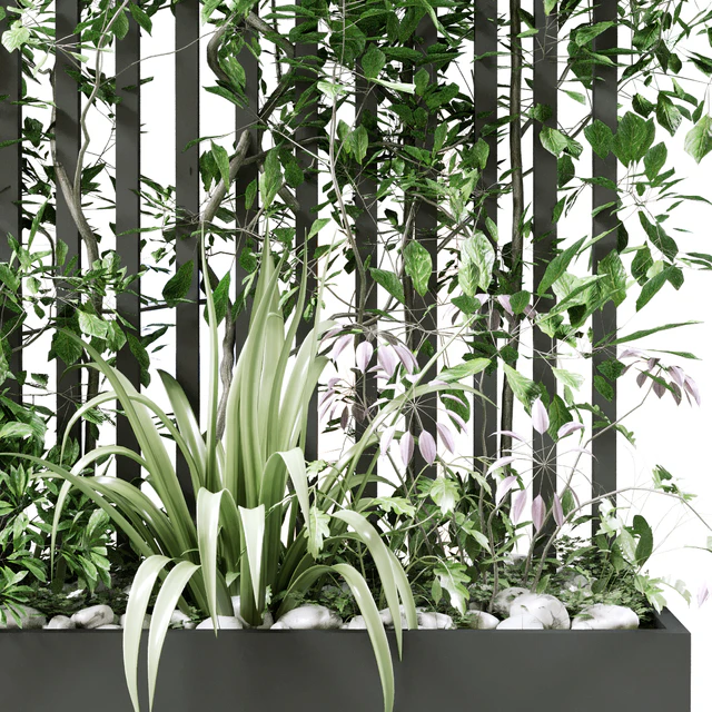 vertical plant in box set 124 — Descargar