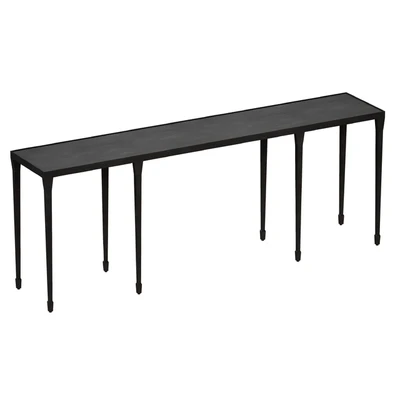Silviano 84 "Iron Console Table (Crate and Barrel) — Ver 1