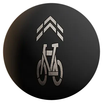 painted bike lane sign 003 — Скачать