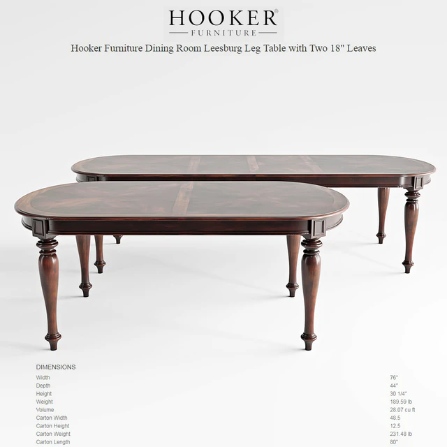 Hooker Furniture Dining Room Leesburg Leg Table — Descargar