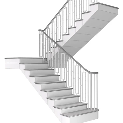 Modern staircase in Art Deco style. — Ver 3