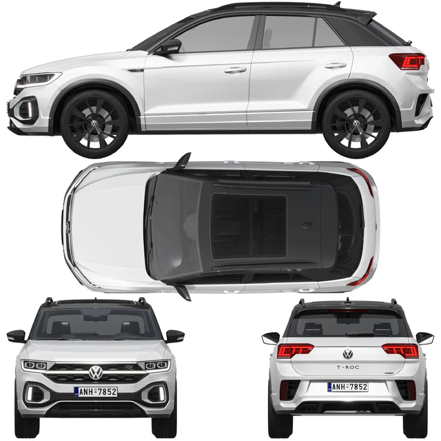 Volkswagen T-Roc R-line 2022 — Скачать