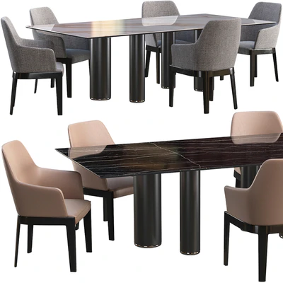 Dining table Cattelan Italia Roll Keramik + chair Molteni Chelsea — Ver 5