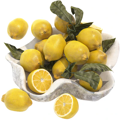 bowl of yellow lemons — descargar