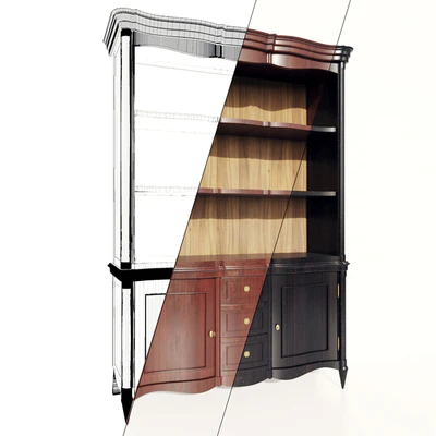 Bookcase MARIONI | ASPEN collection — Ver 3