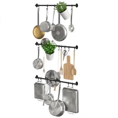Cookware on the railing — Ver 2