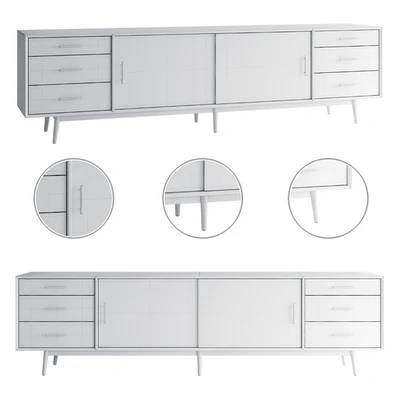 Mid-Century Media Console (96") — Вид 2