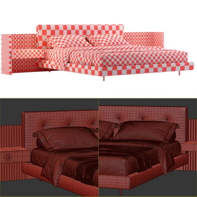 Minotti Brasilia Bed — Ver 3