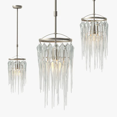 Currey and Company Icecap Pendant — Вид 1