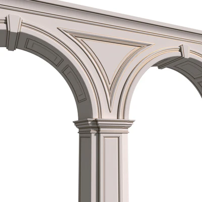 Арка в классическом стиле. Арочный межкомнатный проем.Аркада.Door Portal.Arched Opening.Arched doorway — Вид 3