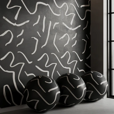 BELARTESTUDIO Murals Seamless set Artistic Lines — Вид 3