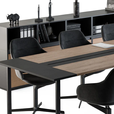 Meeting Table with office chair 06 — View 2