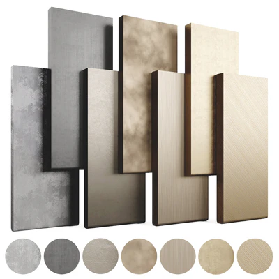 Collection Metal Materials LuxLucia Casa 7 Colors Set01M1 — Ver 1