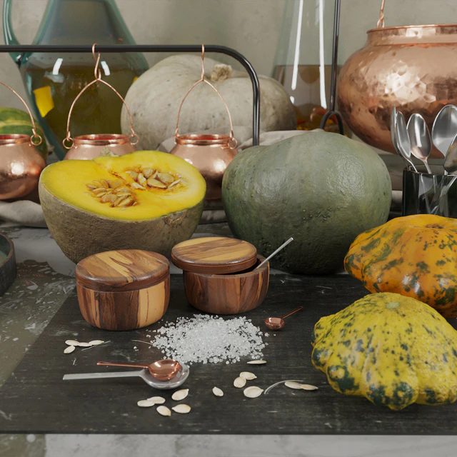 Decor set with pumpkins — Скачать