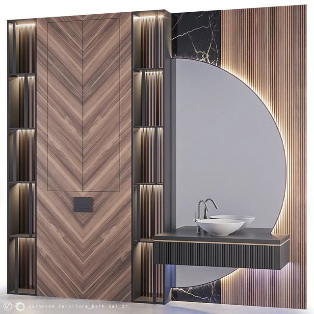 Bathroom furniture Bath Set 21 — Скачать