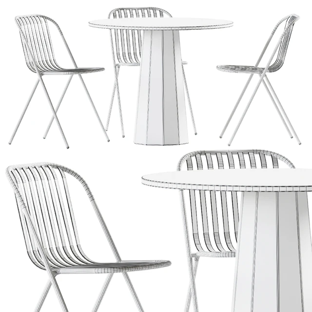 Dix Table by Connubia and Belca Chair by TUBY / Garden furniture — Descargar