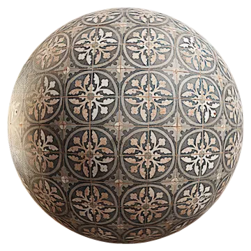patterned floor tiles 009 — Скачать