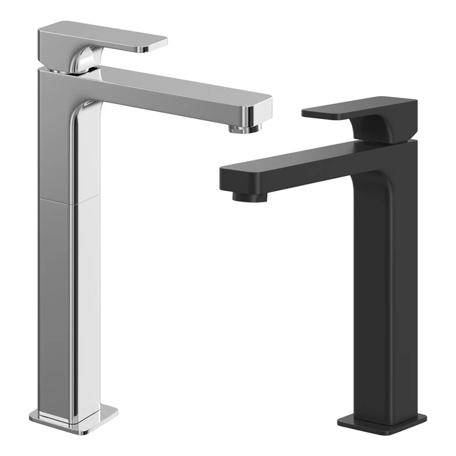 Single lever basin and sink mixer set Cisal Cubic — Скачать