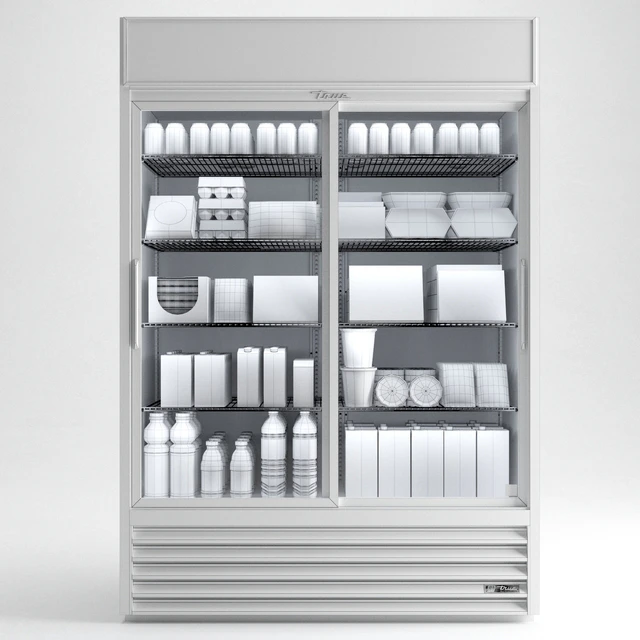 True® GDM-47-LD Glass Door Marchendiser — Descargar
