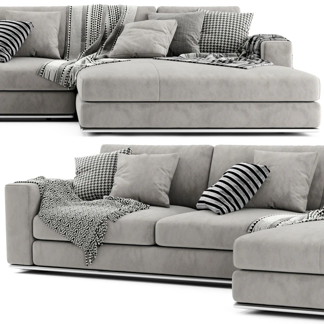 Minotti Hamilton Chaise Longue Sofa — Descargar