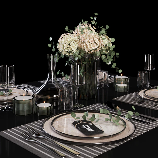 Beige Table Setting — Descargar