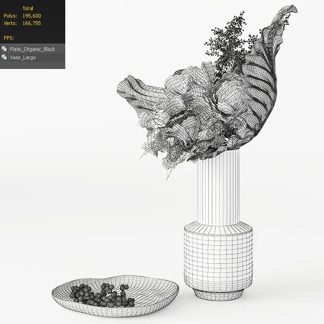 KARE Vase Largo and Organic Plate — Скачать