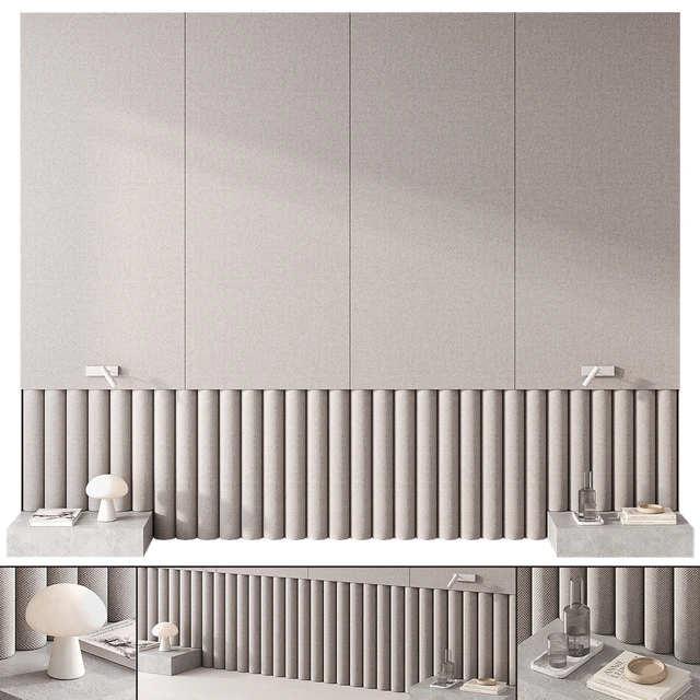 Bedroom headboard with Obello Table Lamp — Descargar