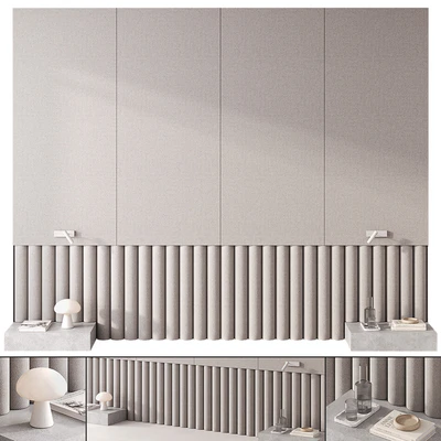 Bedroom headboard with Obello Table Lamp — Ver 1