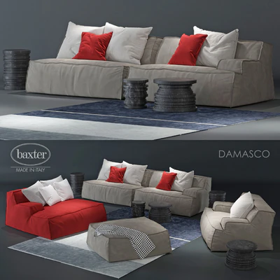 диван и кресло Baxter Damasco — Вид 1