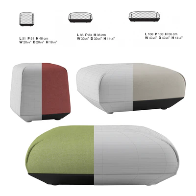 Brioni kristalia pouf — Ver 2