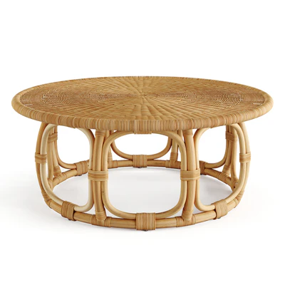 Anguilla Rattan Coffee Table Serena & Lily — Ver 1