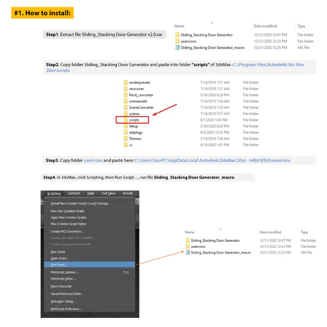 Silding door genarator V2 with 16 style — Скачать