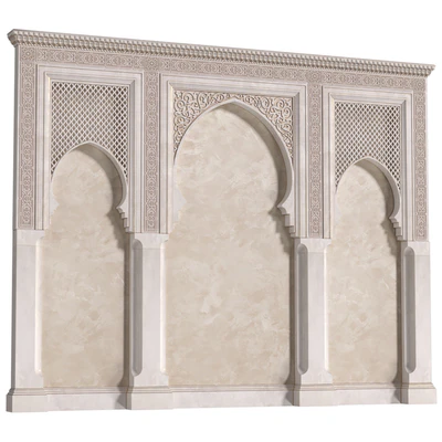 Арка в восточном стиле. Арабская декоративная стена. Arabic wall.Oriental Wall paneling — Вид 5