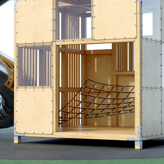Children's play complex Tower. Playground — Descargar