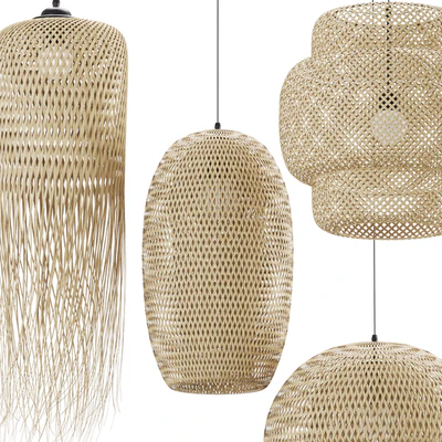 Rattan pendant light collection 203 — Ver 2
