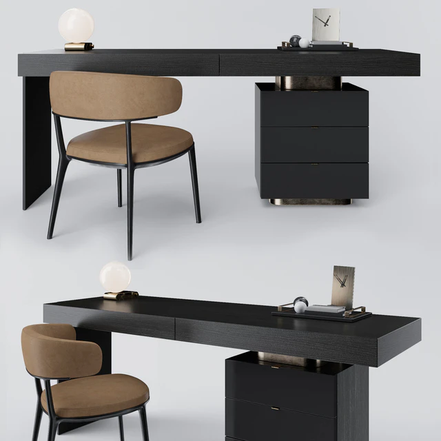 Minotti Carson Writing Desk and B&B Italia Caratos — Скачать