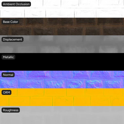 dirty concrete block wall texture — Вид 3
