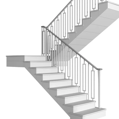 Современная мраморная лестница в стиле Ар-деко.Modern interior stair — Вид 3