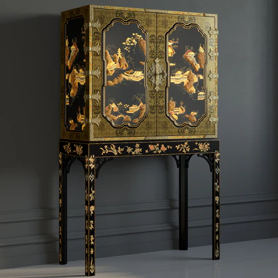 BAKER GeorgeIII Oriental Lacquer Cabinet — Ver 1