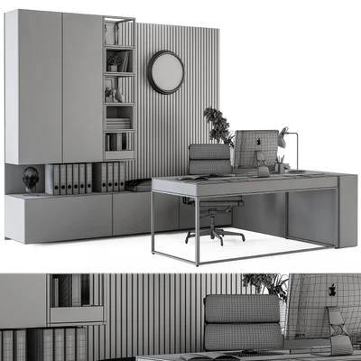 Office Furniture - Manager Set 11 — Ver 3