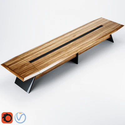 Boss's Cabin Aulenti Meeting Table — Ver 1