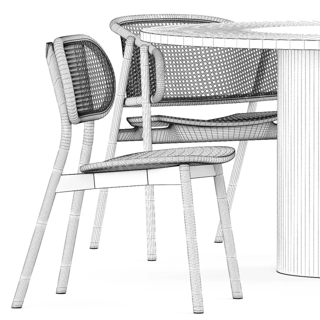 CANE ARMCHAIR - 01, CANE CHAIR - 03, e15 HIROKI — Descargar