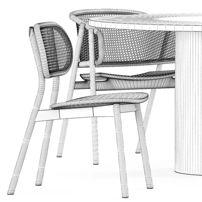 CANE ARMCHAIR - 01, CANE CHAIR - 03, e15 HIROKI — Ver 3