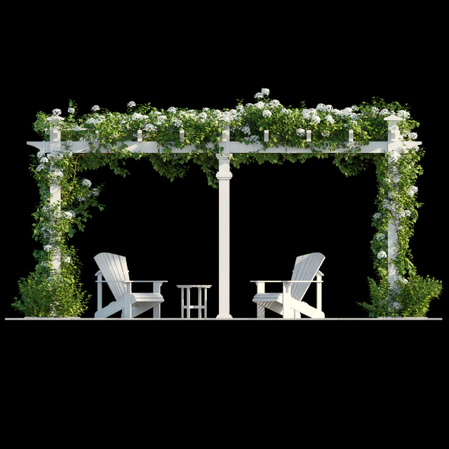 Pergola with Hydrangea — Descargar