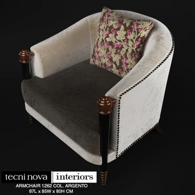 TECNINOVA-1262 ARMCHAIR COL. ARGENTO — Ver 2