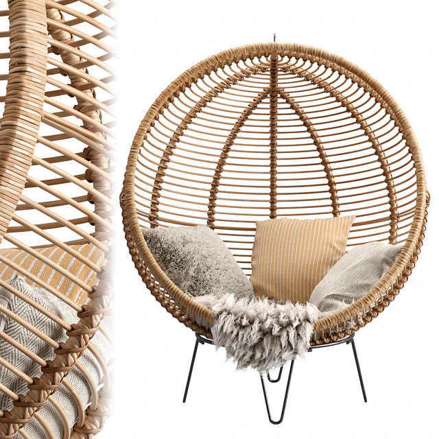 Rattan Cocoon Chair Cox&Cox — Скачать